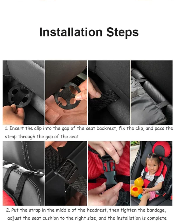 Auto Child Safety Seat Simple Car Portable Seat Belt - Image 6