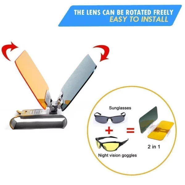 Day and Night Anti-Glare Car Windshield Visor - Image 4